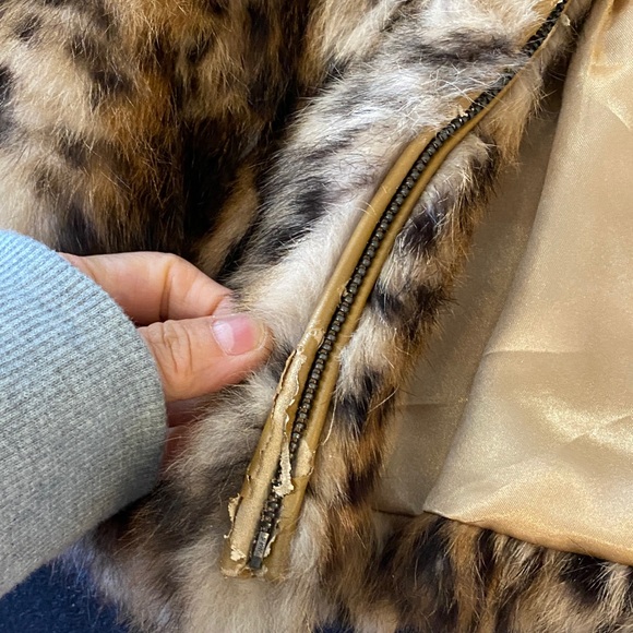 Jessica Wilde Faux Fur Leopard Coat - Brown & Black - Picture 4 of 11